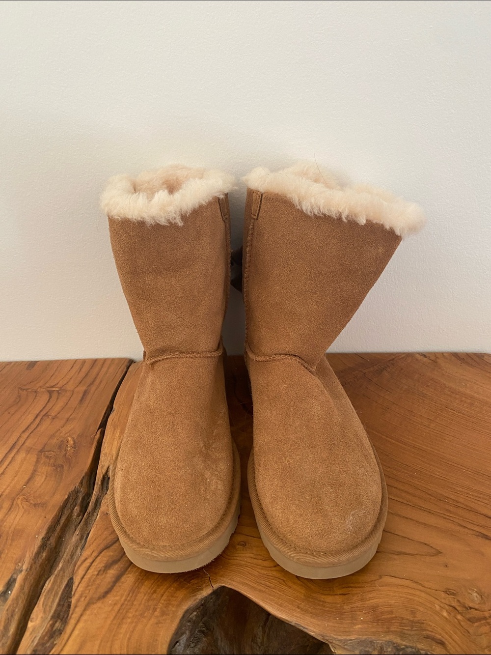 NEW UGG BAILEY BOW II VELVET RIBBON BOOT CHESTNUT BNWOB